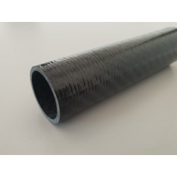 CARBON TUBE 22X25MM WRAPPED NON POLISHED