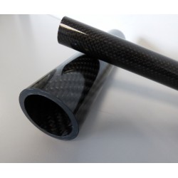 Carbon tube 40x45mm wrapped