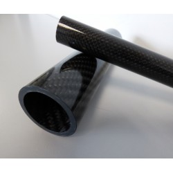 Carbon tube 20x30mm draped
