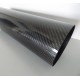 Carbon tube 125x130mm Wrapped non polished