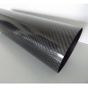 Carbon tube 150x155mm Wrapped non polished