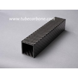 Carbon square tube 25x25mm external